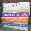 A colourful reusable banner for a summer festival in Ringwood