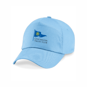 sky blue cap for juniors of Chichester Yacht Club