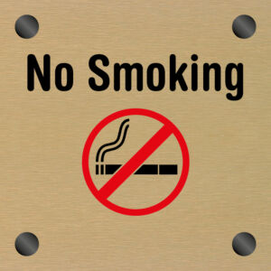 BRONZE ICON NO SMOKING