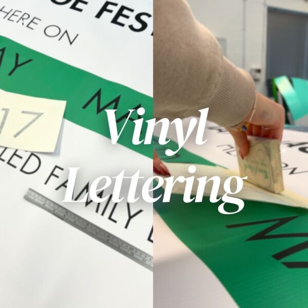 Vinyl Lettering for banners