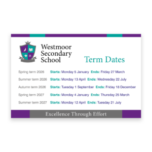 School Term Dates Cards