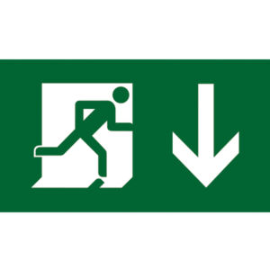 FIRE ESCAPE SIGNAGE GRAPHIC D