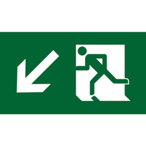 FIRE ESCAPE SIGNAGE GRAPHIC F