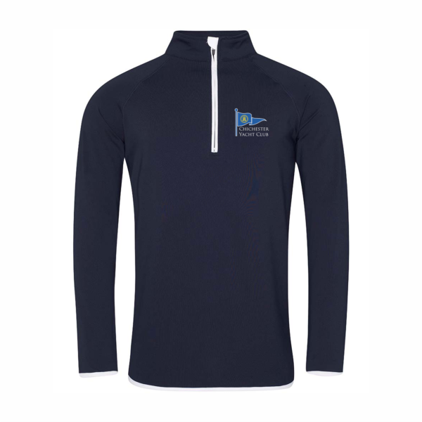 quarter zip performance top for cyc without thumb holes