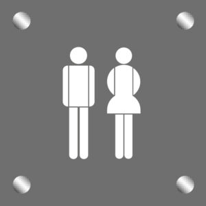 P13.1 INTERIOR WALL AND DOOR SIGNAGE BASICS ICON SIGNS ICONS 03 MALE FEMALE