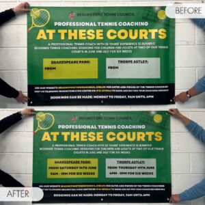 Re-Usable Vinyl Advertising Banner