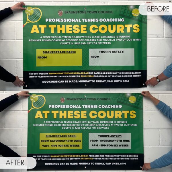 Re-Usable Vinyl Advertising Banner