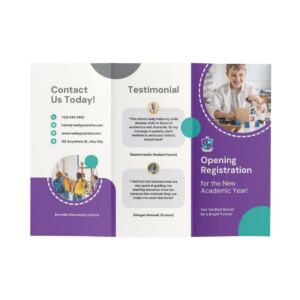 School Trifold Leaflets